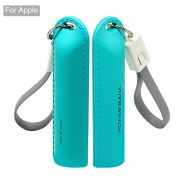 Mini-wholesale-cute-candy-keychain-portable-mobile-charger-leather-power-bank-blue