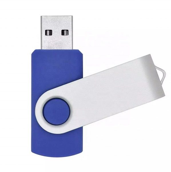 Hot-selling-Swivel-USB-Flash-Drive-USB-Memory-Stick-Blue