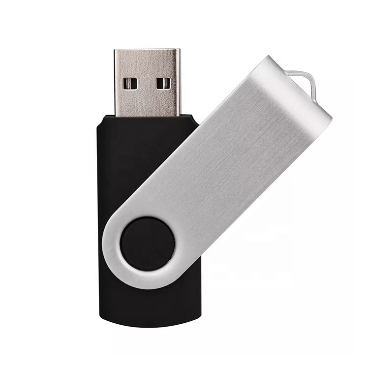 Hot-selling-Swivel-USB-Flash-Drive-USB-Memory-Stick-black