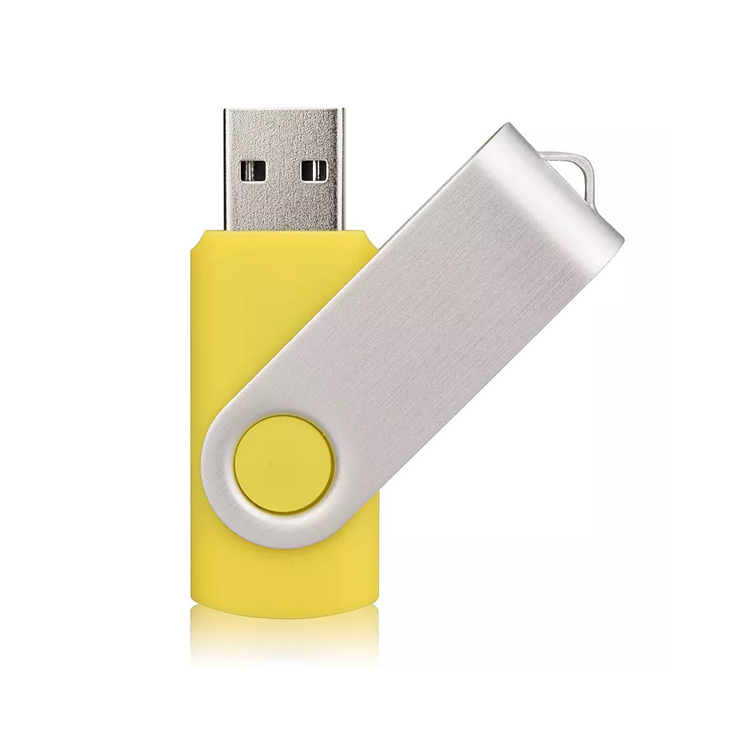 Hot-selling-Swivel-USB-Flash-Drive-USB-Memory-Stick-yellow