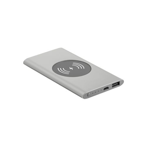 Metal-wireless-charger-power-bank-4000mAh-silver
