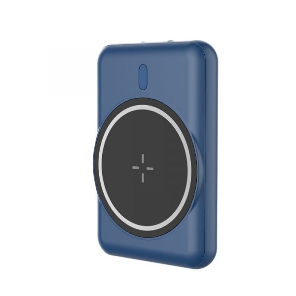 Magnetic-wireless-power-bank-5000-mAh-portable-slim-powerbank-blue