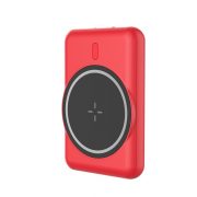 Magnetic-wireless-power-bank-5000-mAh-portable-slim-powerbank-red