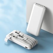 10000mAh-Portable-Power-Bank-with-built-in-4- charging-cables -Cell-Phone-holder-white