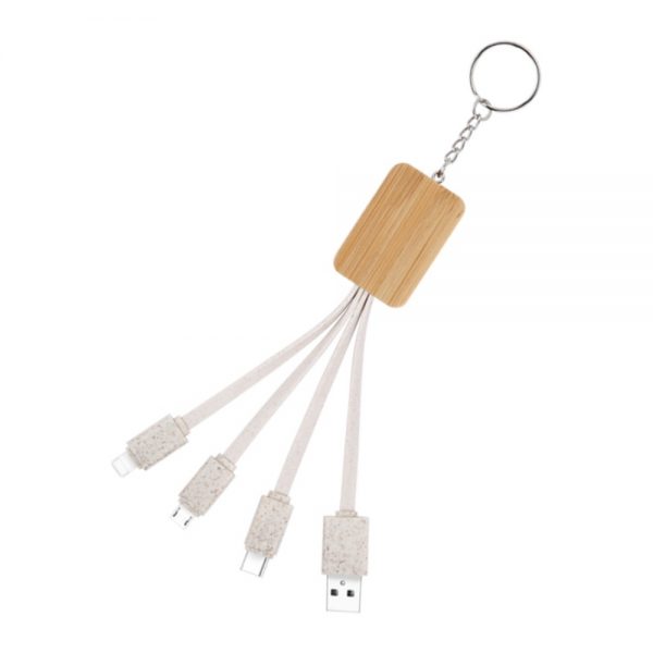 Eco-friendly-Degradable-3-IN-1-Charging-Cable-with-Key-ring-1