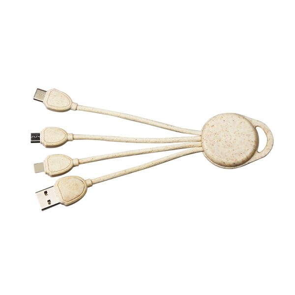 Eco-friendly-Wheat-Straw-4-IN-1-Charging-Cable-3