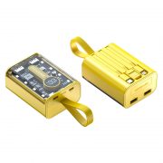 Transparent-PD-22.5W-Fast-Charge-Power-Bank-Built-in-Cables-yellow